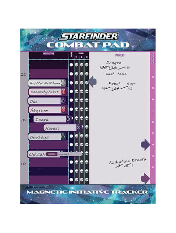 PAIZO PUBLISHING STARFINDER 2E COMBAT PAD