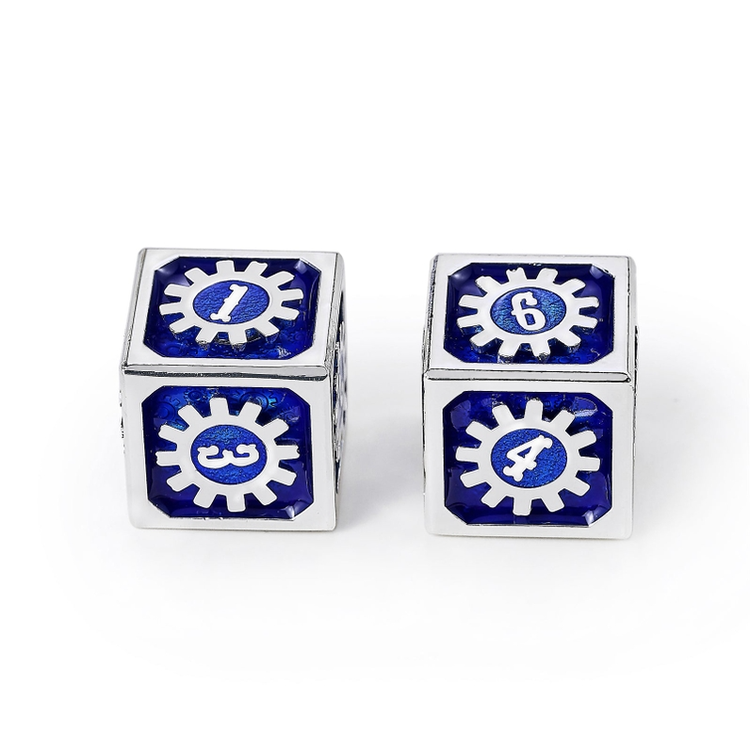 HYMGHO HYMGHO COGCRAFT FIDGET D6 - TESLA- BLUE & SILVER