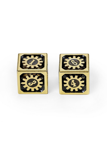 HYMGHO HYMGHO COGCRAFT FIDGET D6 - CHRONO ENGINE - TARNISHED GOLD