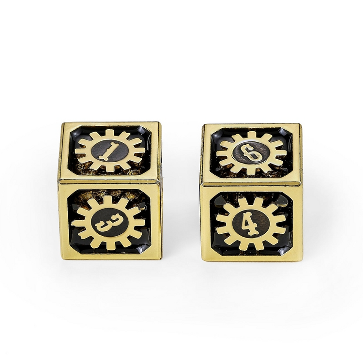 HYMGHO HYMGHO COGCRAFT FIDGET D6 - CHRONO ENGINE - TARNISHED GOLD