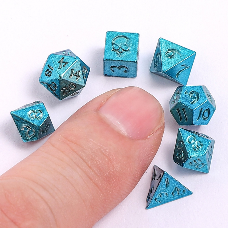 HYMGHO HYMGHO UNSEELIE MINI RPG DICE SET - BLUE