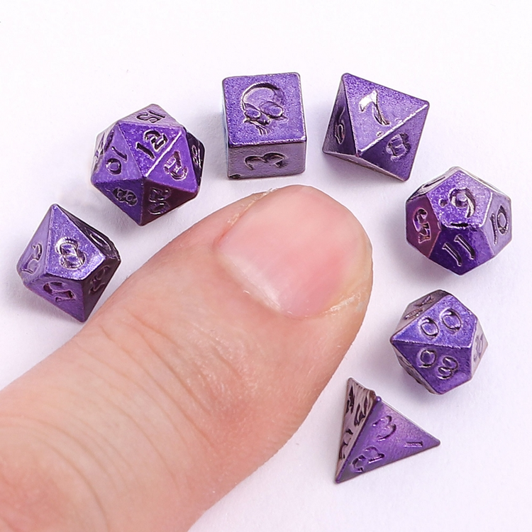 HYMGHO HYMGHO UNSEELIE MINI RPG DICE SET - PURPLE