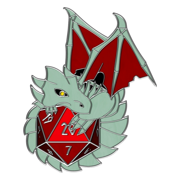 NORSE FOUNDRY DRACOLICH PIN RED