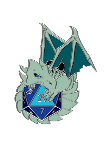 NORSE FOUNDRY DRACOLICH PIN BLUE