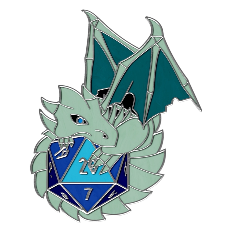 NORSE FOUNDRY DRACOLICH PIN BLUE