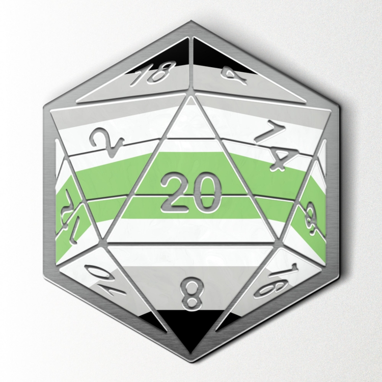 NORSE FOUNDRY PRIDE FLAG PIN AGENDER FLAG