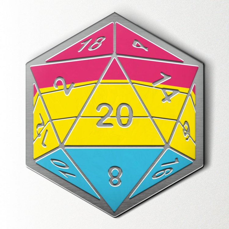 NORSE FOUNDRY PRIDE FLAG PIN PANSEXUAL FLAG