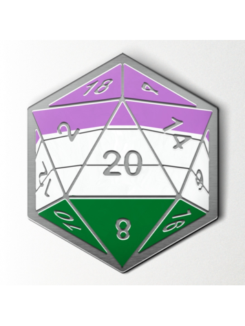 NORSE FOUNDRY PRIDE FLAG PIN GENDER QUEER FLAG