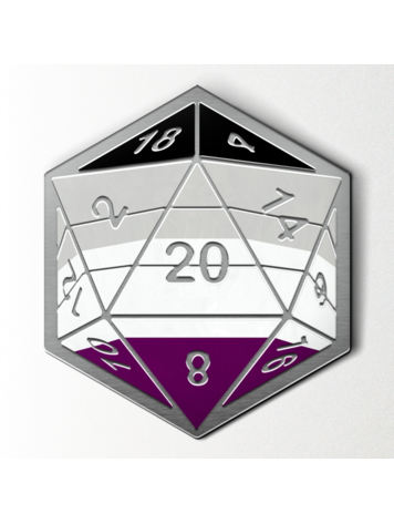 NORSE FOUNDRY PRIDE FLAG PIN ASEXUAL FLAG