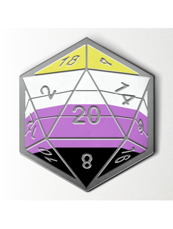 NORSE FOUNDRY PRIDE FLAG PIN NONBINARY FLAG
