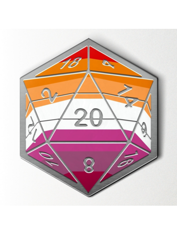 NORSE FOUNDRY PRIDE FLAG PIN LESBIAN FLAG