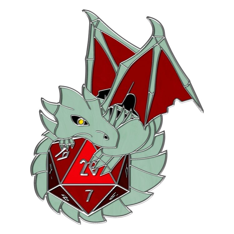 NORSE FOUNDRY DRACOLICH PIN RED