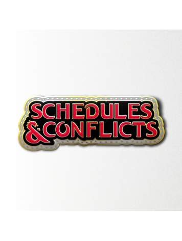 NORSE FOUNDRY SCHEDULES AND CONFLICTS ENAMEL PIN