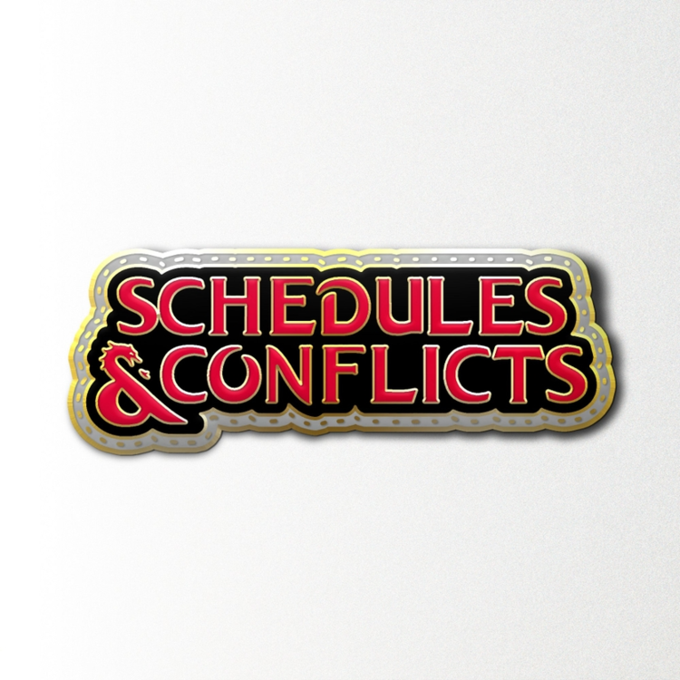 NORSE FOUNDRY SCHEDULES AND CONFLICTS ENAMEL PIN