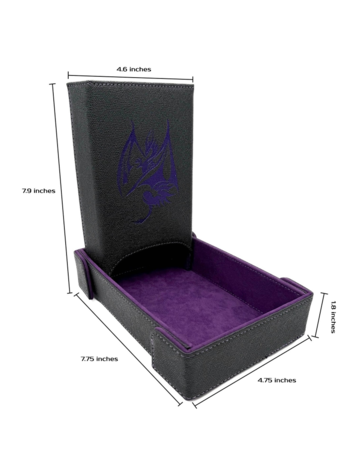 NORSE FOUNDRY DICE TRAY TOWER BUNDLE PURPLE DRAGON