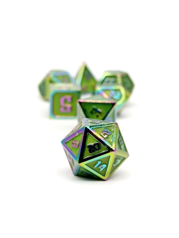 NORSE FOUNDRY GRAVESTONES HEADHUNTER MINI METAL RPG DICE SET