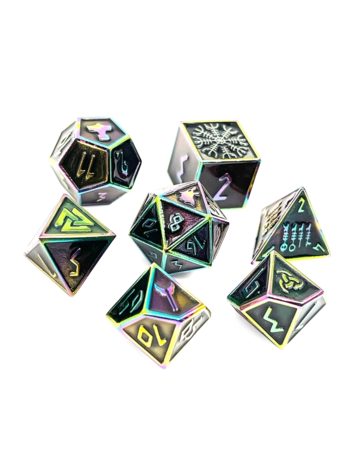 NORSE FOUNDRY FALLEN STAR METAL RPG DICE SET