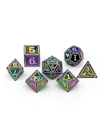 NORSE FOUNDRY IRONWORKS PARTICLE BLAST METAL RPG DICE SET