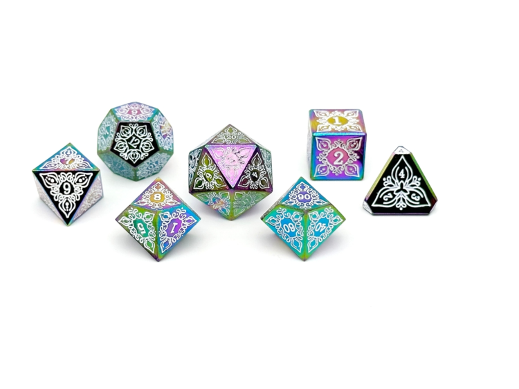 NORSE FOUNDRY FEYWEAVE FEYBANE METAL RPG DICE SET