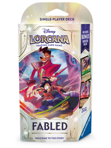 LORCANA FABLED STARTER DECK MAX AND POWERLINE