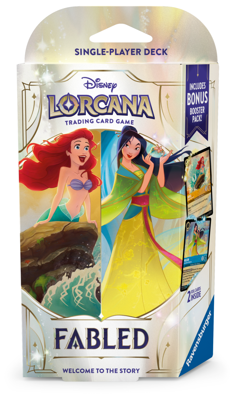 DISNEY LORCANA TCG FABLED STARTER DECK ARIEL AND MULAN