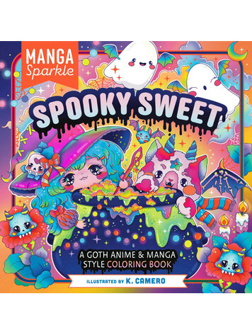 ST MARTINS MANGA SPARKLE SPOOKY SWEET CITY COLORING BOOK
