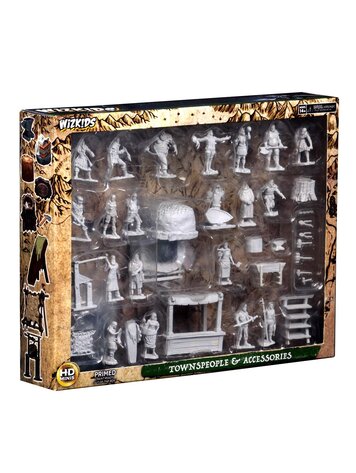 WIZKIDS WIZKIDS DEEP CUTS UNPAINTED MINIATURES TOWNSPEOPLE & ACCESSORIES