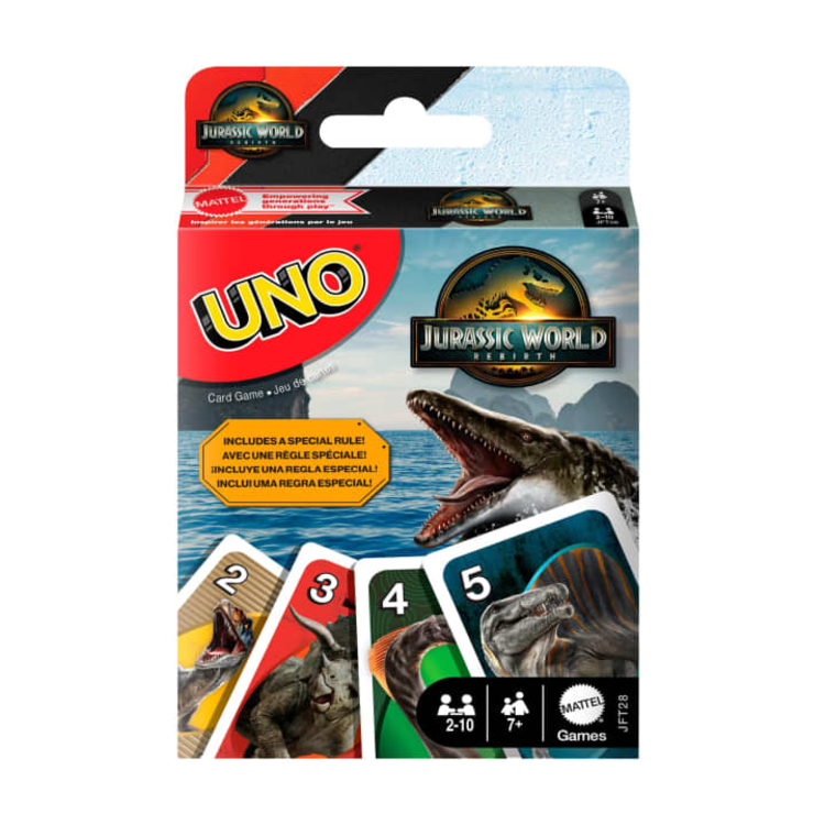 MATTEL GAMES UNO JURASSIC WORLD REBIRTH