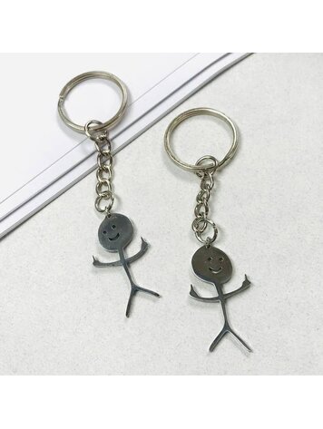STICKMAN MIDDLE FINGER KEYCHAIN