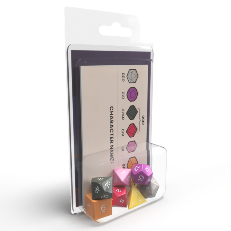 PLAID HAT GAMES COLOR CODED RPG DICE SET