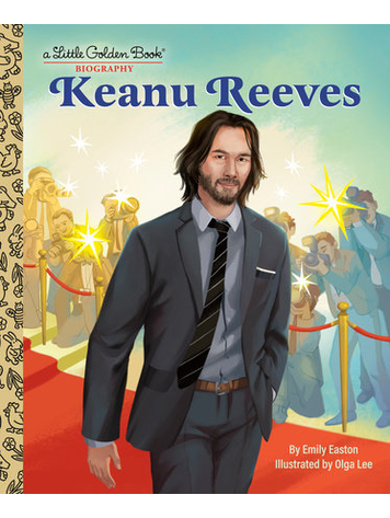 GOLDEN BOOKS KEANU REEVES LITTLE GOLDEN BOOK BIOGRAPHY