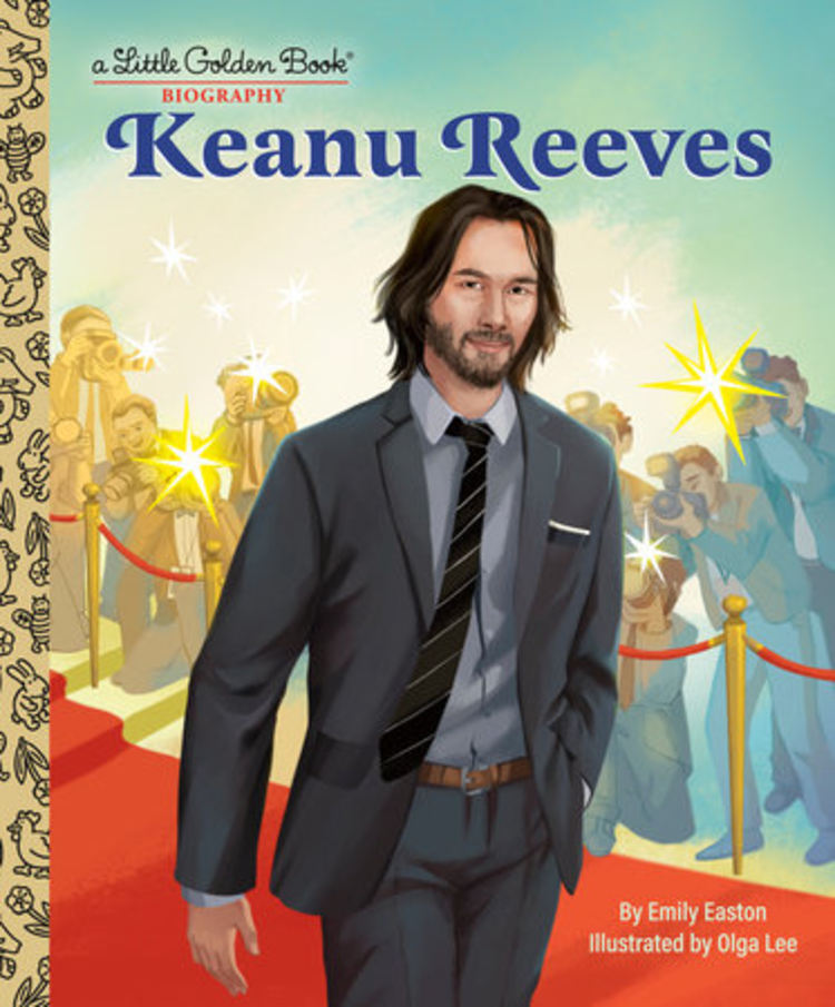 GOLDEN BOOKS KEANU REEVES LITTLE GOLDEN BOOK BIOGRAPHY