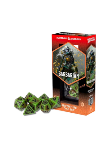D&D  ADVENTURE DICE SET BARBARIAN