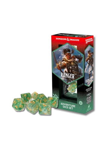 D&D ADVENTURE DICE SET RANGER GREEN/WHITE
