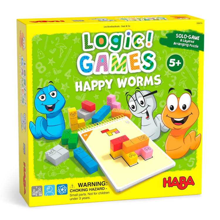 HABA GAMES LOGIC GAMES HAPPY WORMS