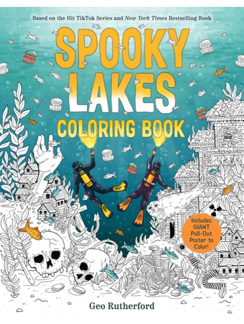 ABRAMS SPOOKY LAKES COLORING BOOK SC