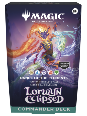 WIZARDS OF THE COAST MTG LORWYN ECLIPSED COMMANDER DECK DANCE OF THE ELEMENTS