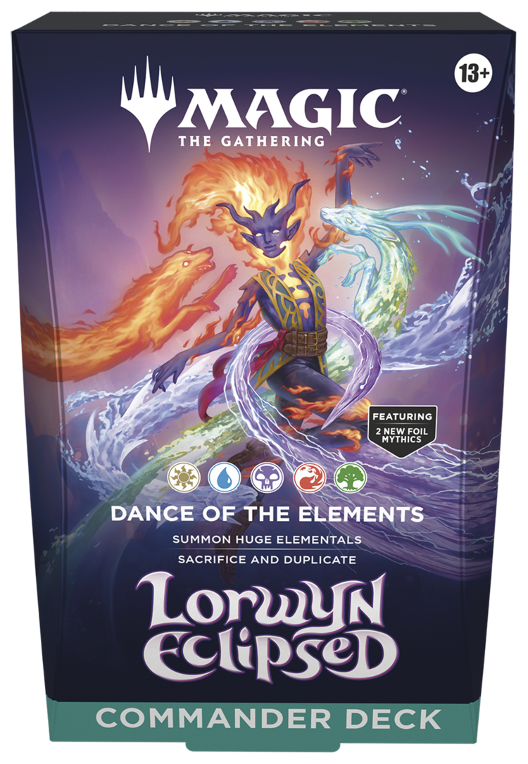 WIZARDS OF THE COAST MTG LORWYN ECLIPSED COMMANDER DECK DANCE OF THE ELEMENTS