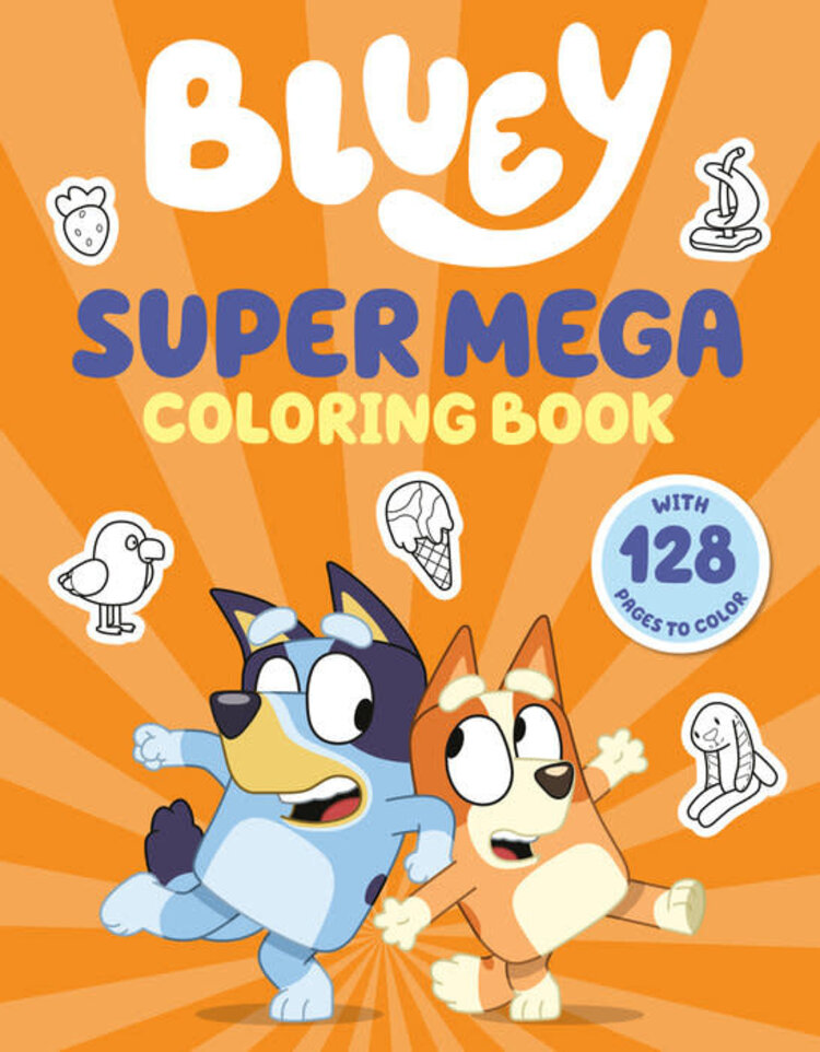 PENGUIN RANDOM HOUSE BLUEY SUPER MEGA COLORING BOOK