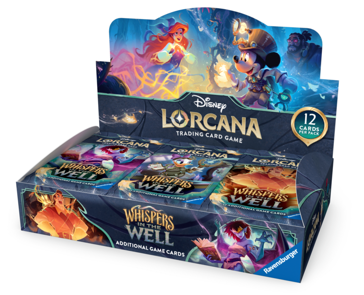 RAVENSBURGER DISNEY LORCANA TCG WHISPERS IN THE WELL BOOSTER BOX