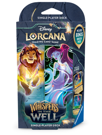 RAVENSBURGER LORCANA WHISPERS IN THE WELL STARTER DECK SIMBA AND MEGARA