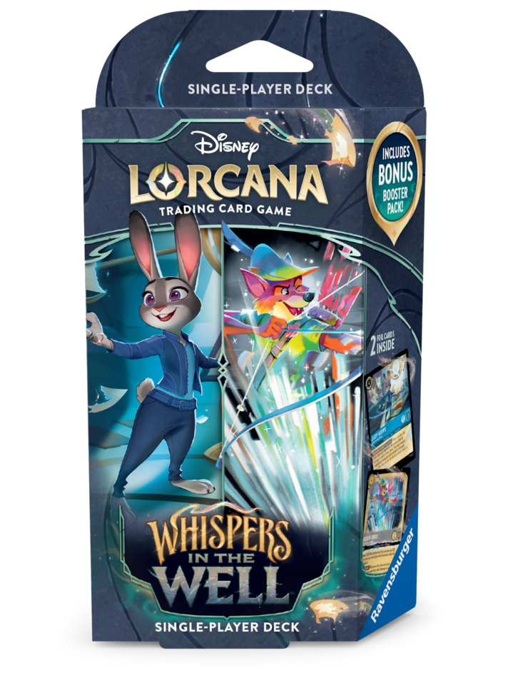 DISNEY LORCANA TCG WHISPERS IN THE WELL STARTER DECK SIMBA AND MEGARA - Illusive Comics DISNEY LORCANA TCG WHISPERS IN THE WELL STARTER DECK SIMBA AND MEGARA - Illusive Comics