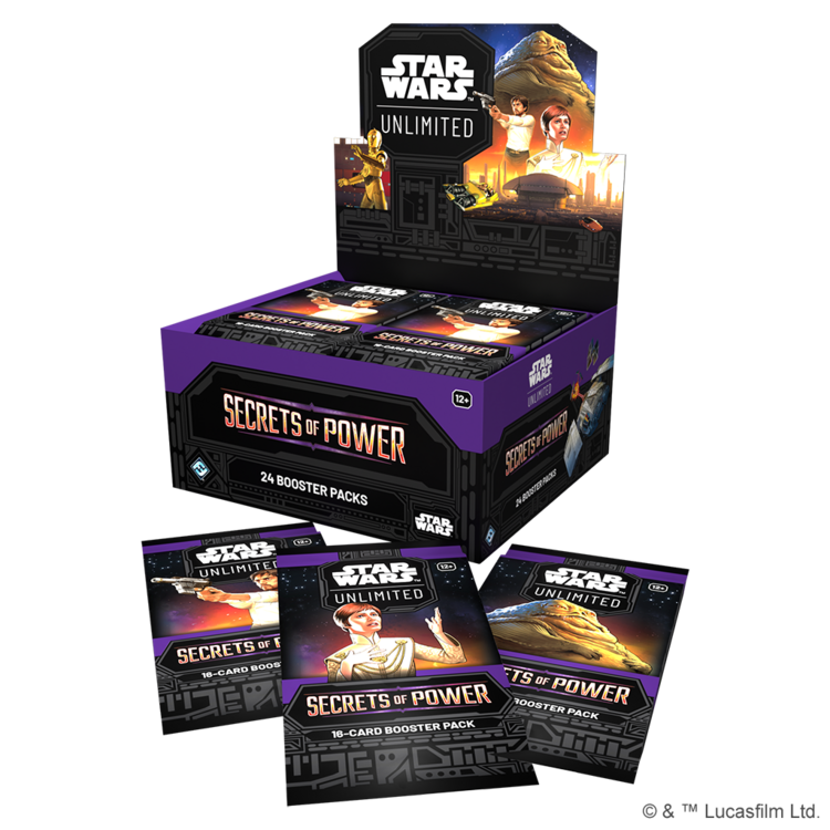 FANTASY FLIGHT GAMES STAR WARS UNLIMITED SECRETS OF POWER BOOSTER BOX