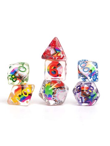 DUNGEONS & DRAGONS PROGRESS PRIDE DICE SET