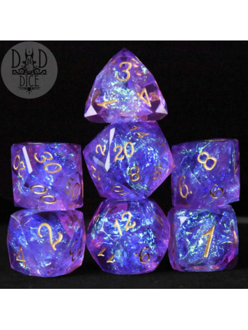 DND DICE CROWN JEWELS IMPERIAL HANDMADE RPG DICE SET