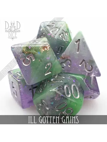 DND DICE ILL GOTTEN GAINS RPG DICE SET