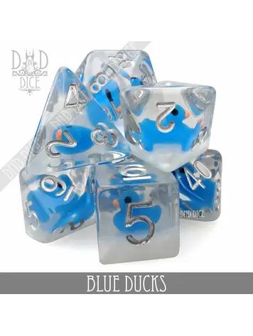 DND DICE BLUE DUCKS RPG DICE SET