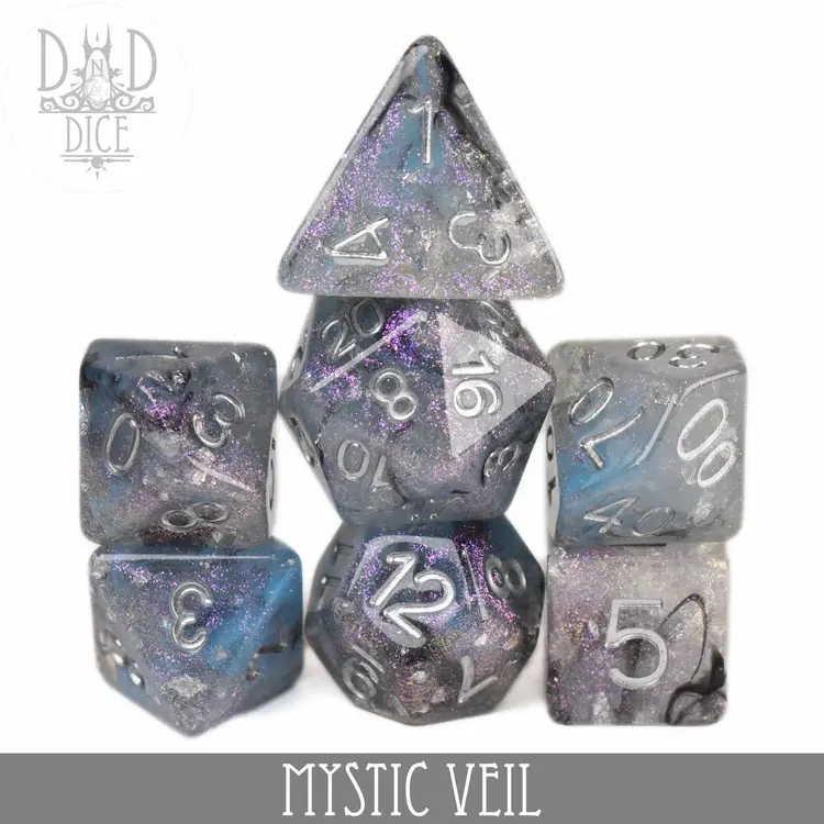 DND DICE MYSTIC VEIL RPG DICE SET