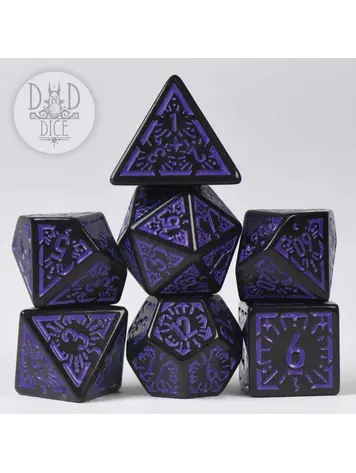DND DICE LUNAR ECLIPSE RPG DICE SET
