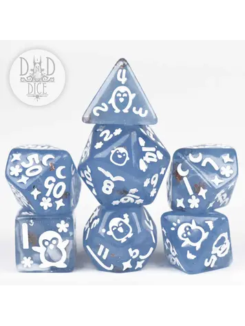 DND DICE PENGUIN PLUNGE RPG DICE SET